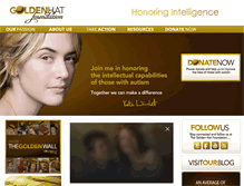 Tablet Screenshot of goldenhatfoundation.org